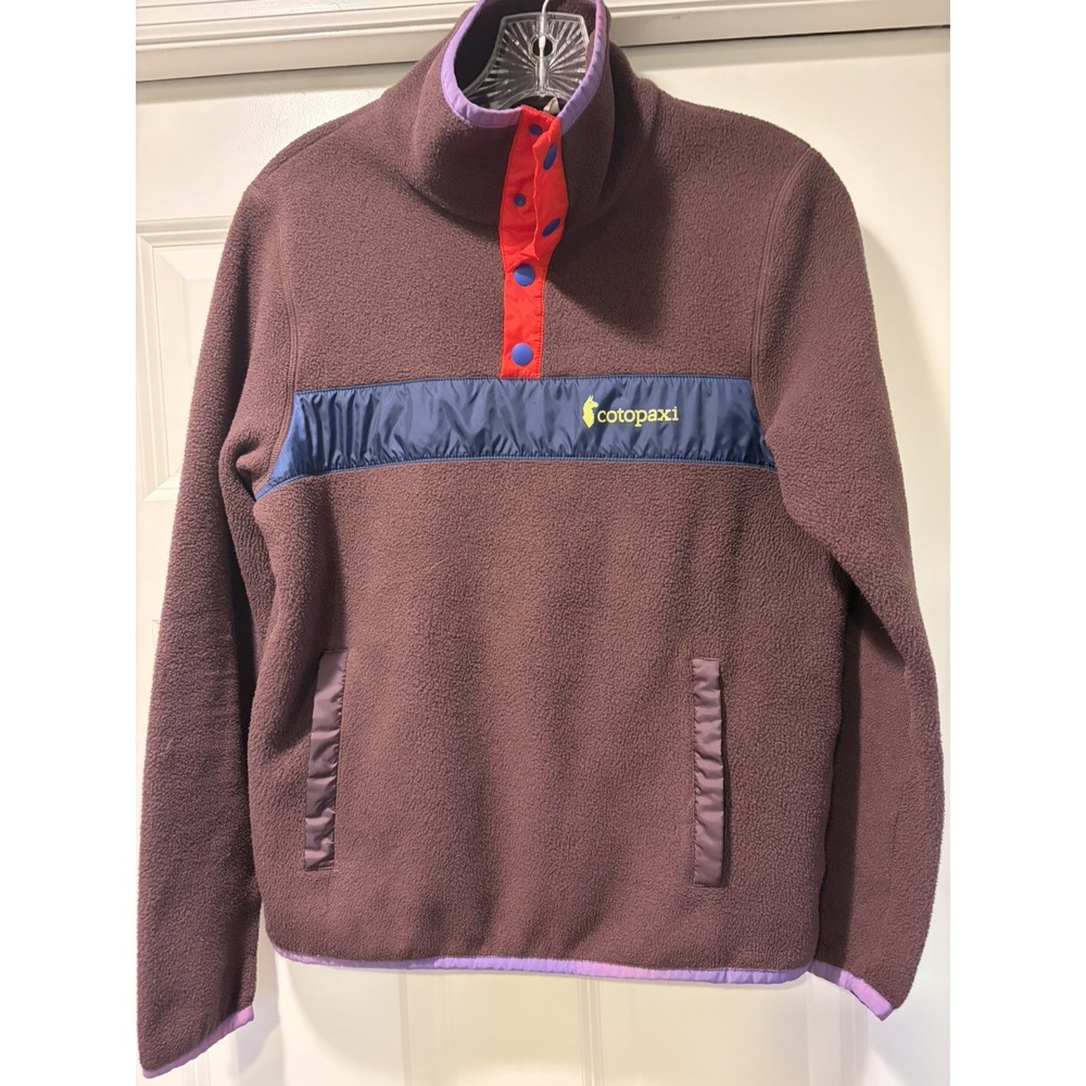 Cotopaxi Jacket Womens Small S Purple Teca Fleece Pullover Snap T Sweater Hiking